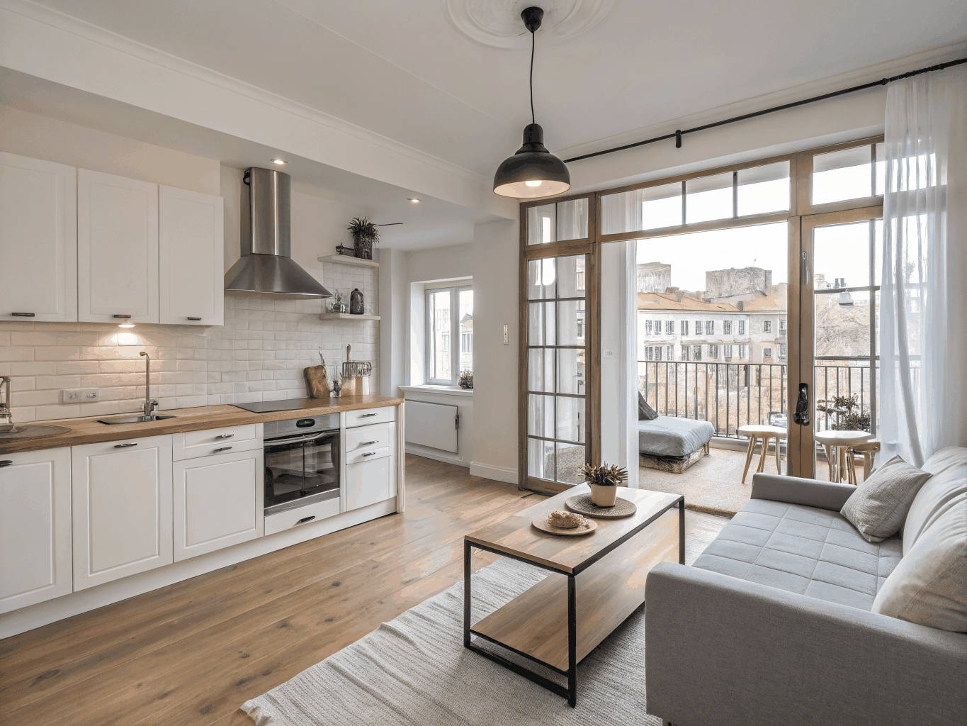 Appartement entièrement rénové avec design moderne